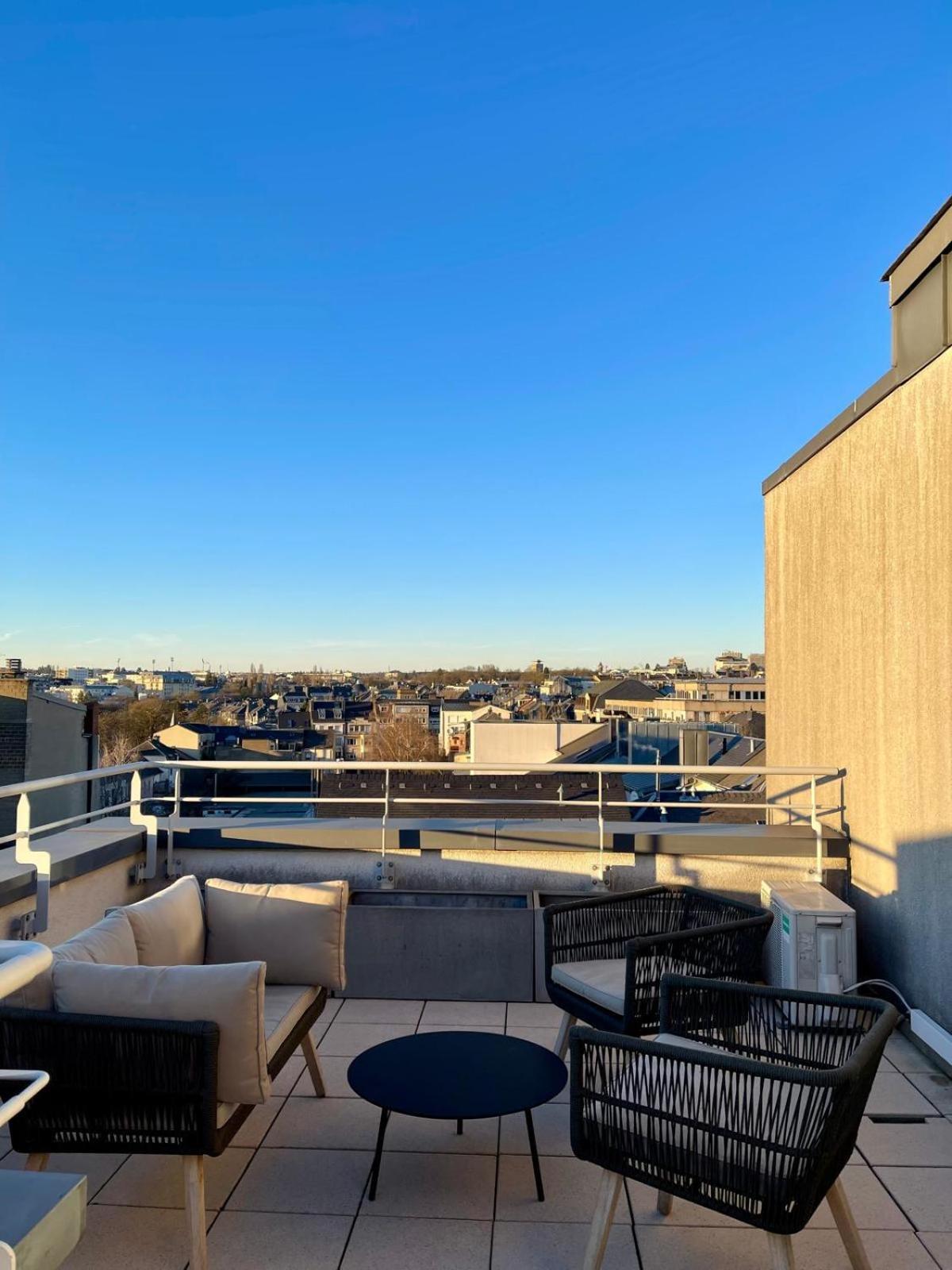 Lux Penthouse - Office, Terrace, Gym & Parking Luxemburgo Exterior foto