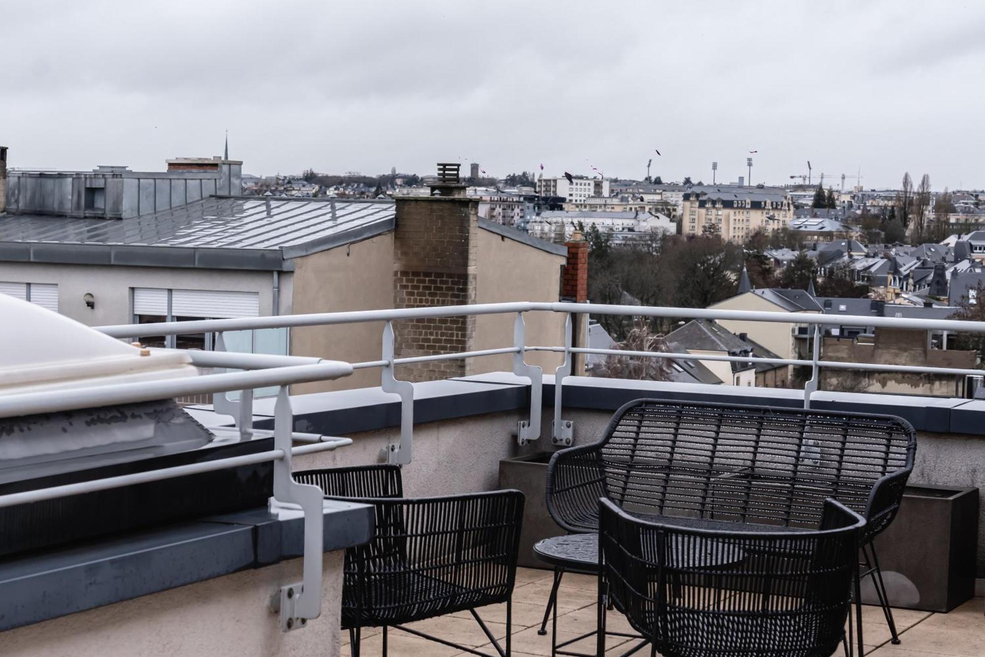 Lux Penthouse - Office, Terrace, Gym & Parking Luxemburgo Exterior foto